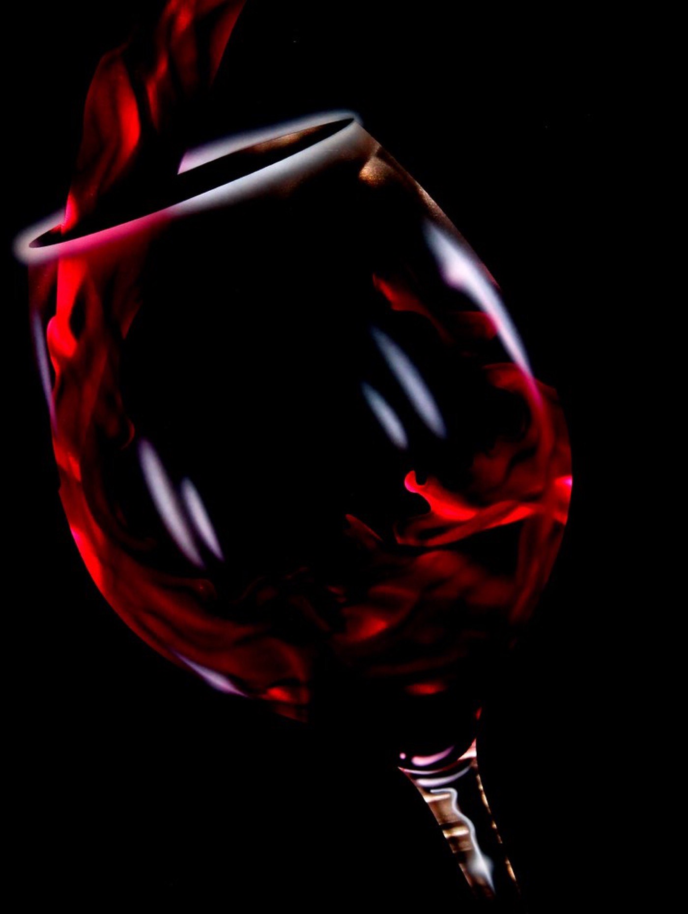 Glas Rotwein